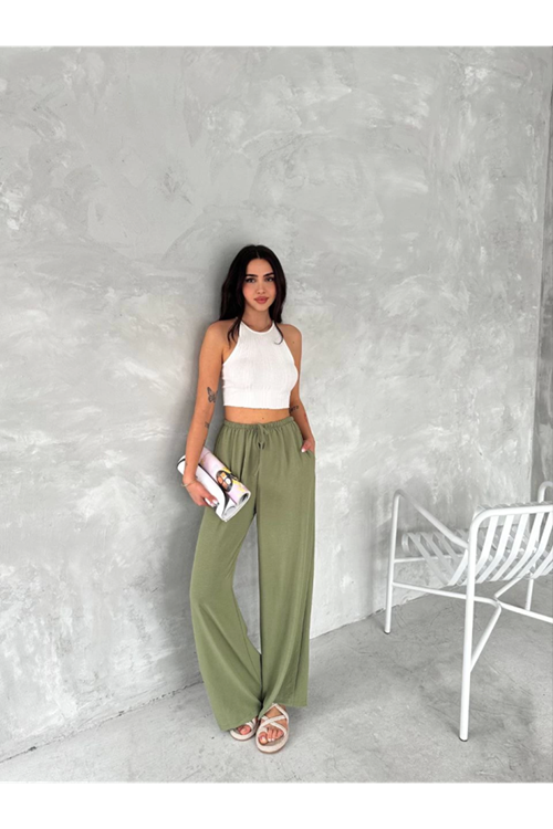 Ayrobin Oversize Pantalon - Mint Yeşili