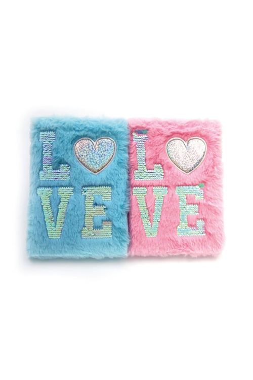 LOVE Tasarımlı Peluş Hatıra Defteri