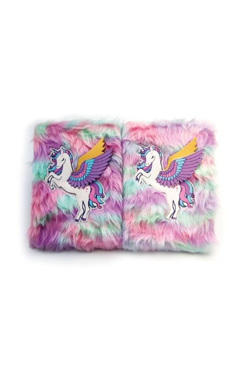 Unicorn Tasarımlı Peluş Hatıra Defteri