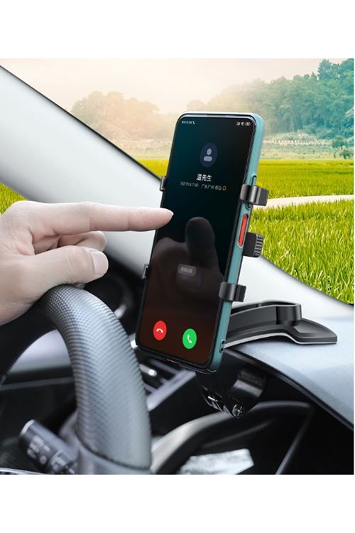 Araba Gösterge Üstüne Takılan 360 Oynar Başlıklı Telefon Tutucu