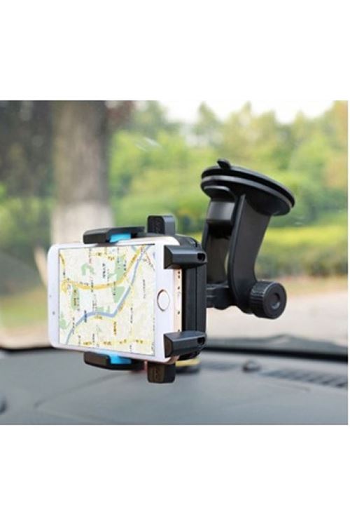 Araç İçi Cam ve Torpido Vantuzlu Telefon Tutucu