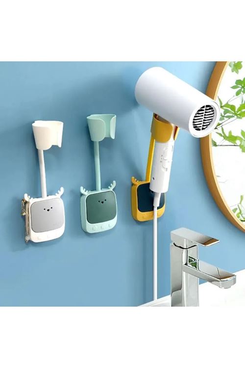 Geyik Figürlü Fön Makinesi Askı Aparatı