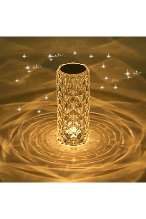 Kristal LED Kumandalı Ve Dokunmatik Masa Lambası