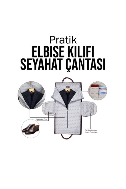 Pratik Elbise Kılıfı Seyahat Çantası