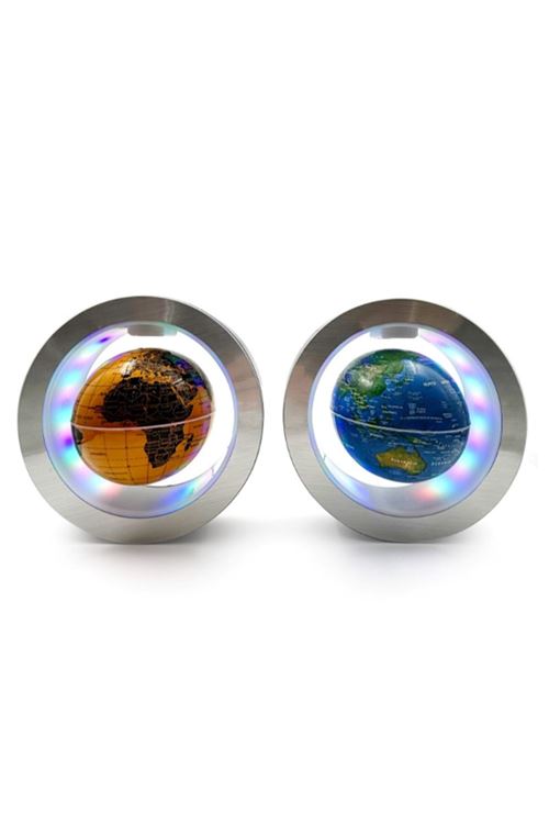 Manyetik Yuvarlak Ledli Dünya Küre