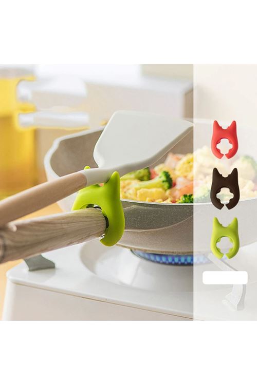 Silikon Tava Tencere Kaşık Tutucu
