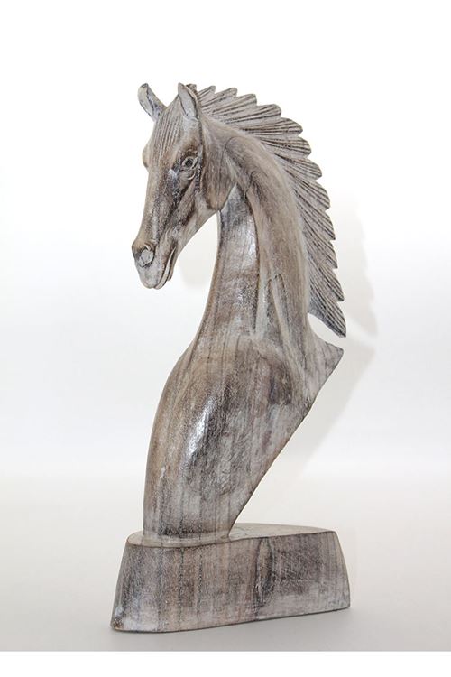 Ahşap At Büstü 40 cm