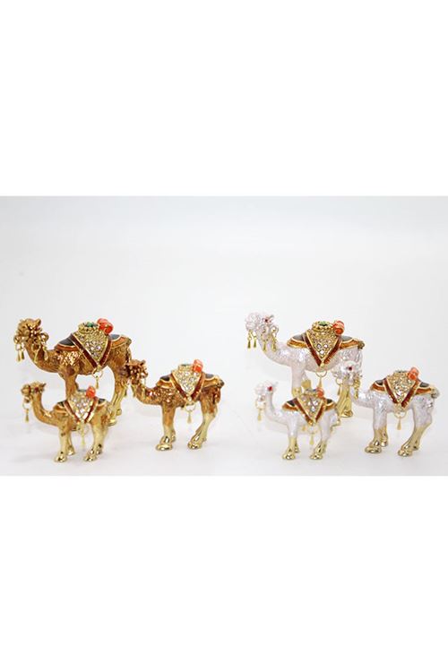 Swarovski Taşlı 3'lü Deve Figürü Model 3