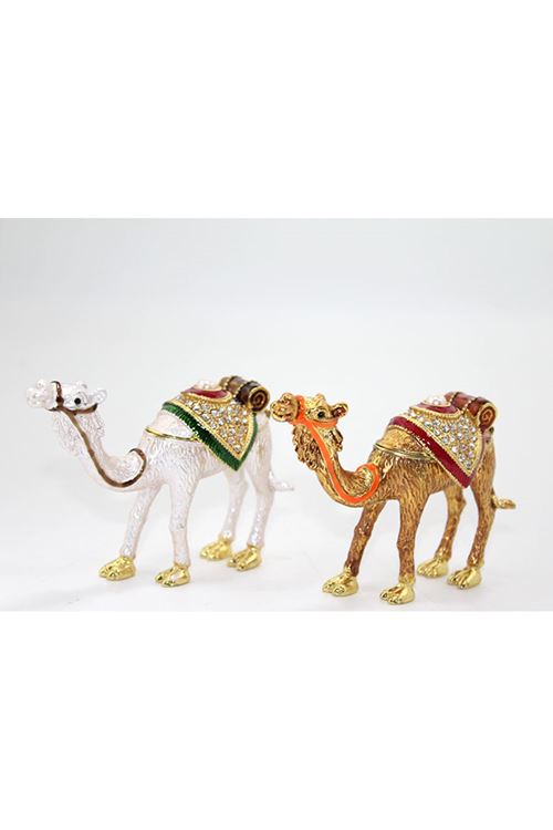 Swarovski Taşlı Tekli Deve Figürü Model 2