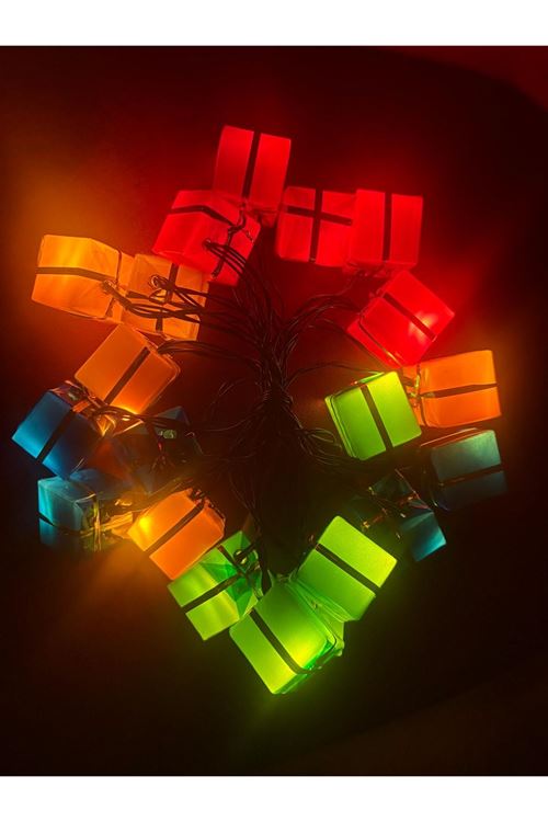 4 Metre 20 Led Pilli 2 Kademeli Hediye Kutusu Led Işık