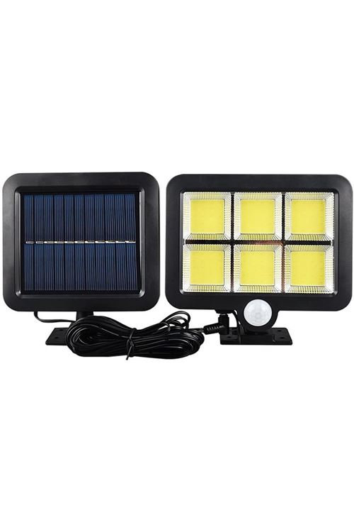 120 Cob Led Solar Panelli 3 Modlu Duvar Lambası