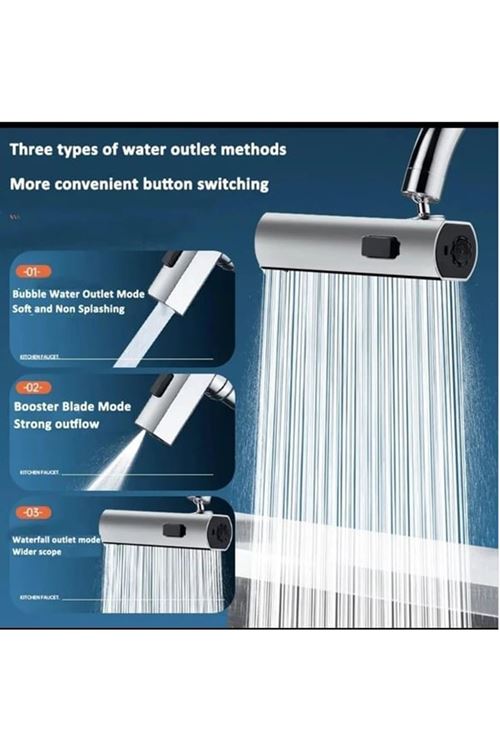 360 Derece Döner Musluk Başlığı