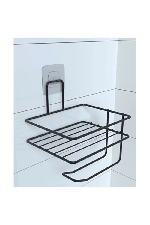 Pratik Yapışkanlı Metal Tuvalet Kağıdı Tutucu