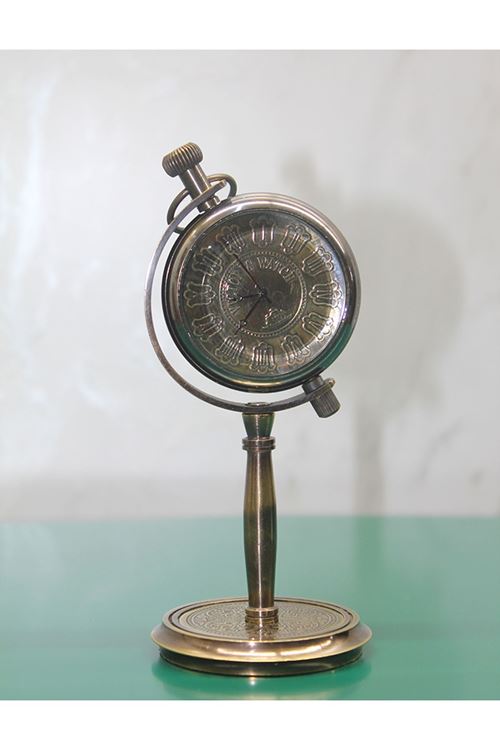 Masa Üstü Pirinç Saat Model 6