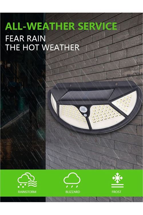 Fonksiyonel Sensörlü 102 Ledli Solar Bahçe Lambası