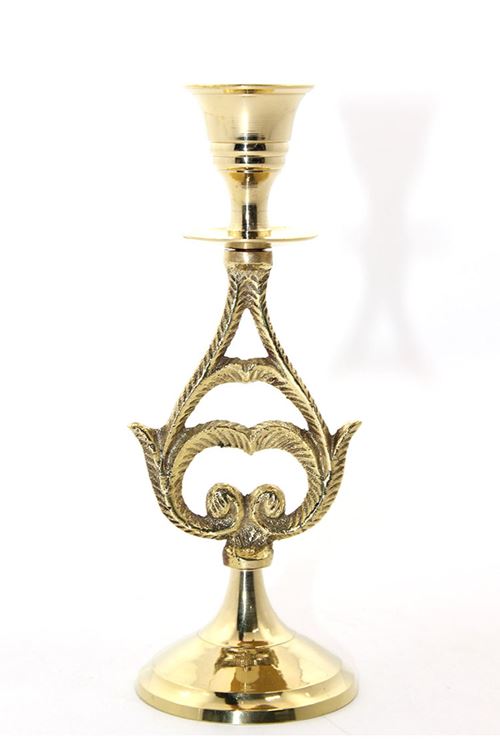 Tekli Pirinç Şamdan Model 6