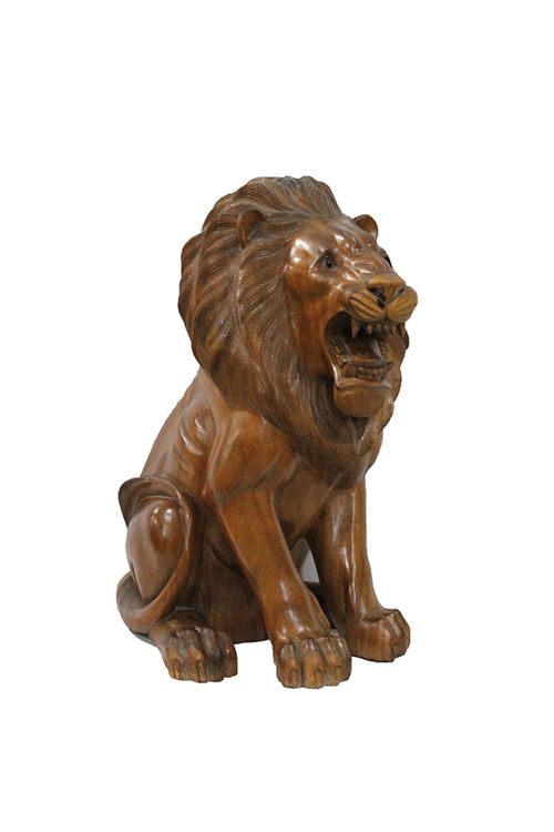 Ahşap Aslan Figürü 50 cm