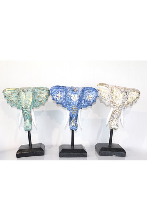 Maun Ağacı Fil Kafası Dekoratif