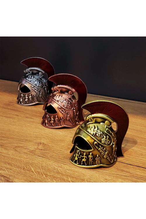 Metal Dekoratif Şövalye Miğferi