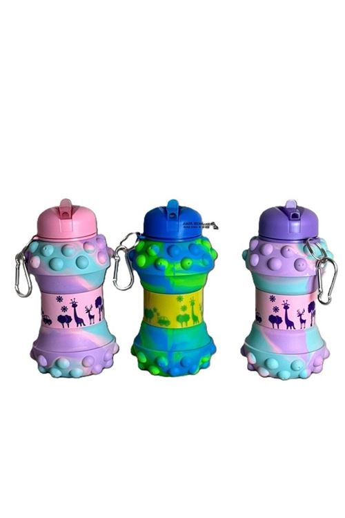 Pop-It Detaylı Akordiyon Su Şişesi