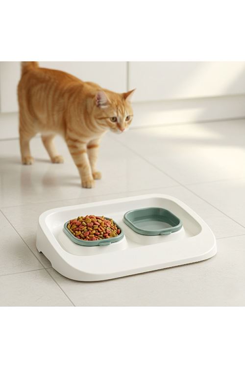 Mikopet Yeşil 2'si 1 Arada Mama Ve Su Kabı