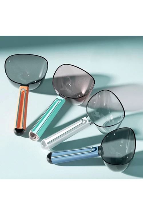 Klipsli Ölçekli Kedi Köpek Mama Küreği