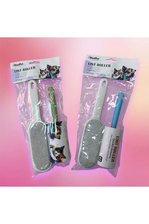 Evcil Hayvan Tüy Toplama Seti - 60 Yaprak Rulo ve Manyetik Tüy Toplama Aparatı