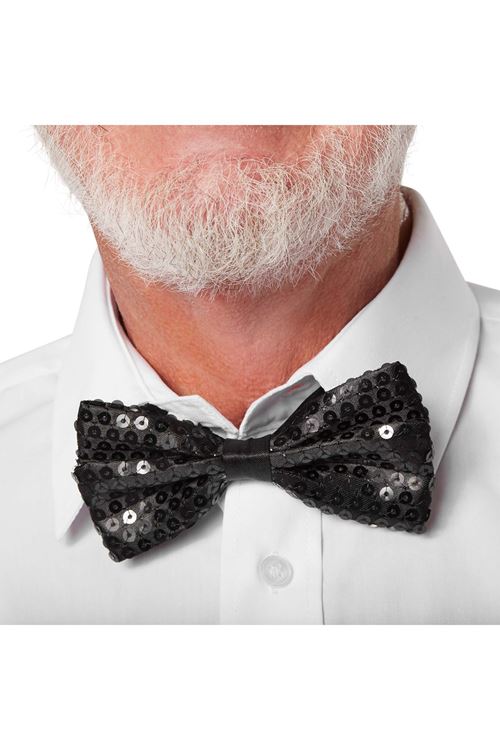 Siyah Payetli Pullu Papyon