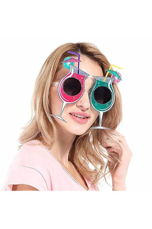 Kokteyl Temalı Hawaii Yaz Partisi Gözlüğü