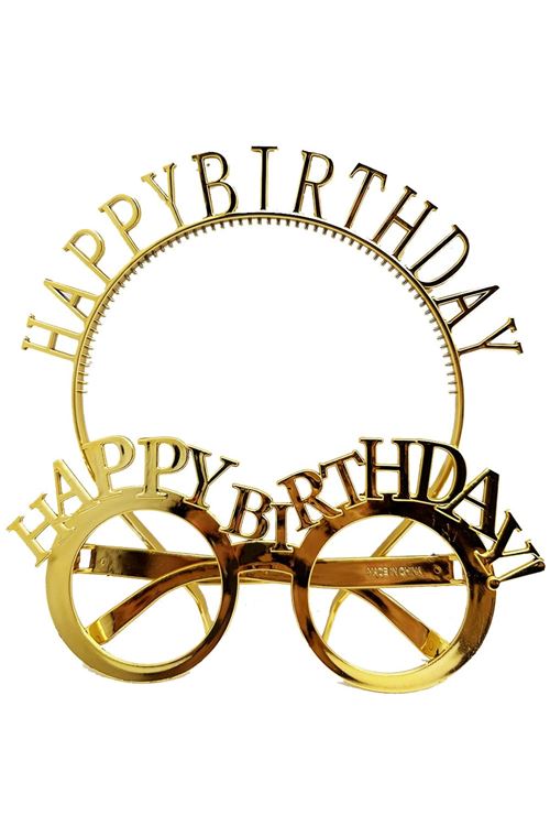 Happy Birthday Gözlük Ve Taç