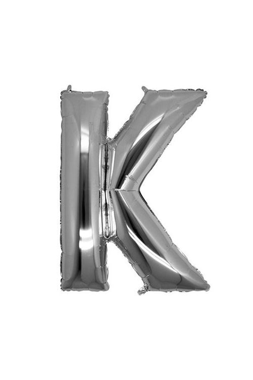 Gümüş Rengi Folyo Harf Balon 1 Metre