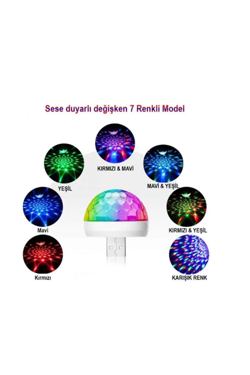 Usb Girişli Sese Duyarlı Disko Topu