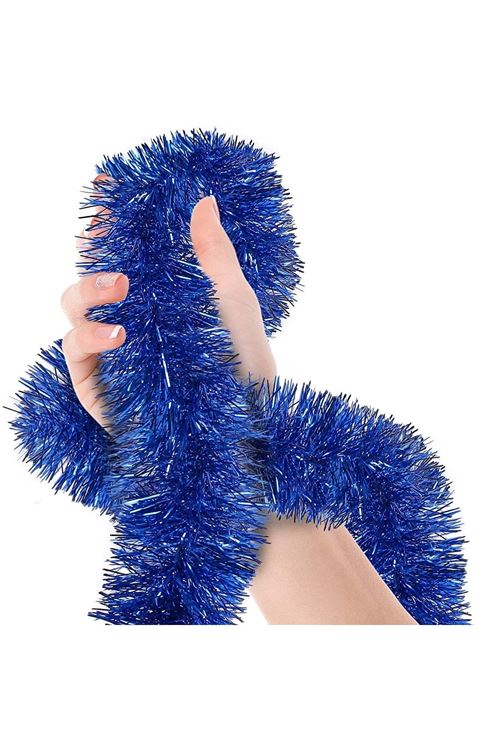 Simli Parti Süsü 2 Metre Mavi