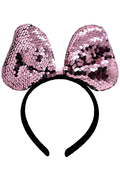 Renk Değiştiren Pullu Fiyonk Parti Tacı Pembe Gümüş
