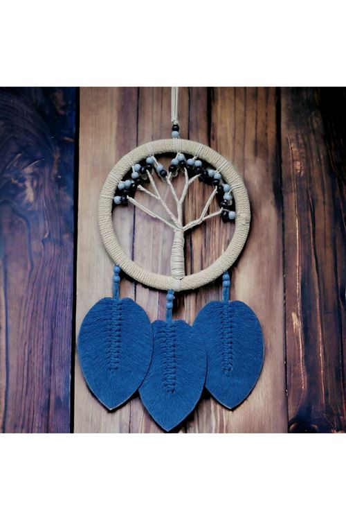 Rüya Kovan Hayat Ağacı Dream Catcher Mavi