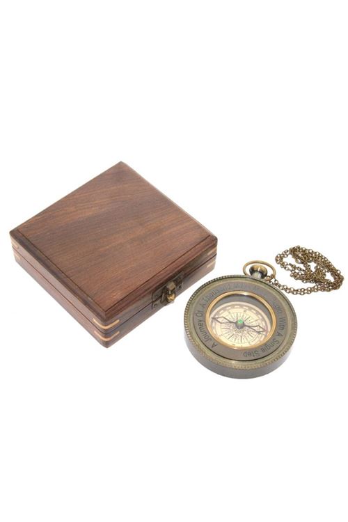 Ahşap Kutulu Pusula Model 4