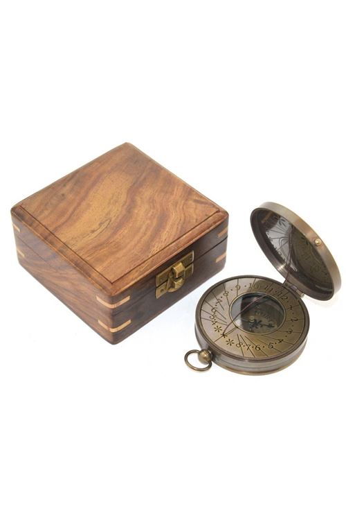 Ahşap Kutulu Pusula Model 8