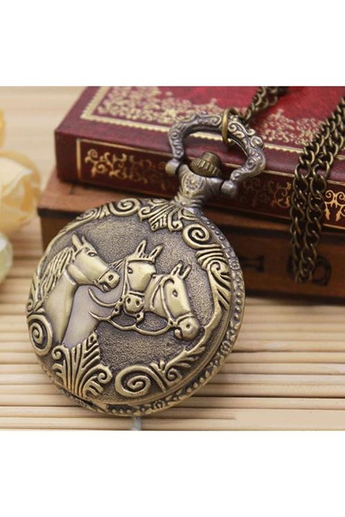 At Büstü Köstekli Saat Model 1