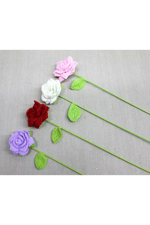 El Örgüsü Tekli Gül