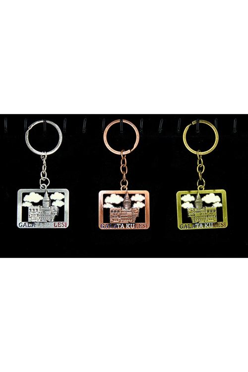Metal Galata Kulesi Anahtarlık Model 1