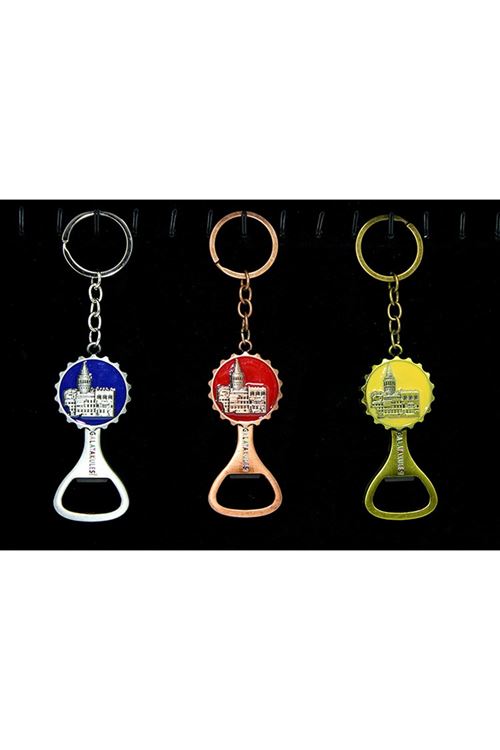 Metal Galata Kulesi Anahtarlık Ve Açacak Model 2