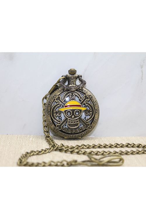 One Piece Tasarımlı Köstekli Saat