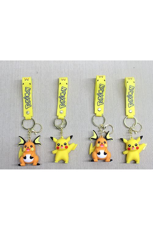 Pikachu Raichu Silikon Anahtarlık