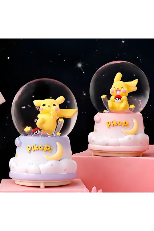 Pokemon Üflemeli Işıklı Müzikli Kar Küresi Orta Boy