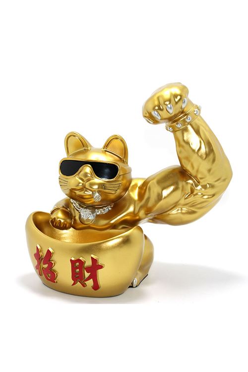 Polyester Şanslı Kedi Figürü Model 4