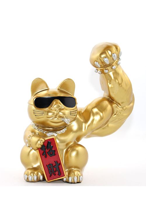 Polyester Şanslı Kedi Figürü Model 2