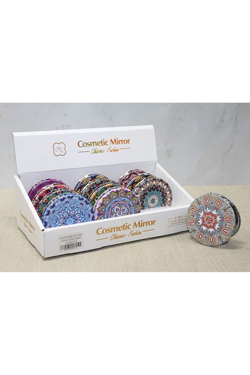 Taşlı El Aynası Yuvarlak İnce Model 3