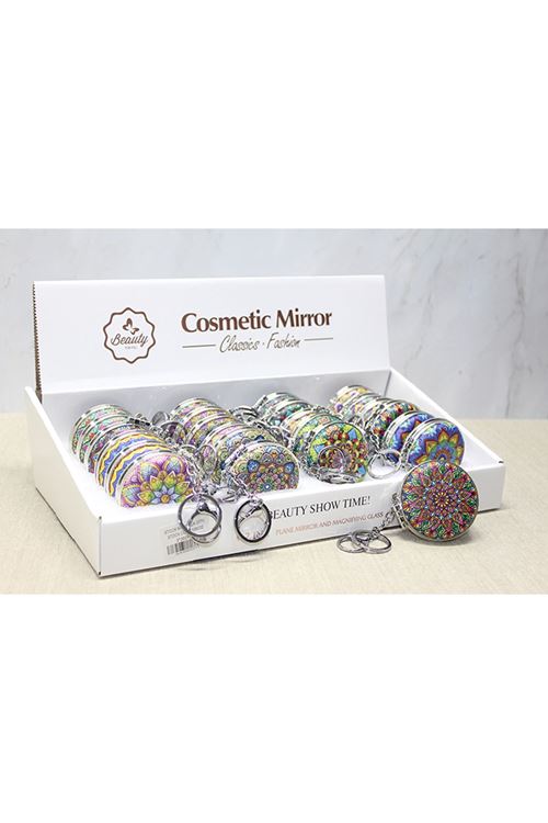 Taşlı El Aynası Anahtarlık Model 6