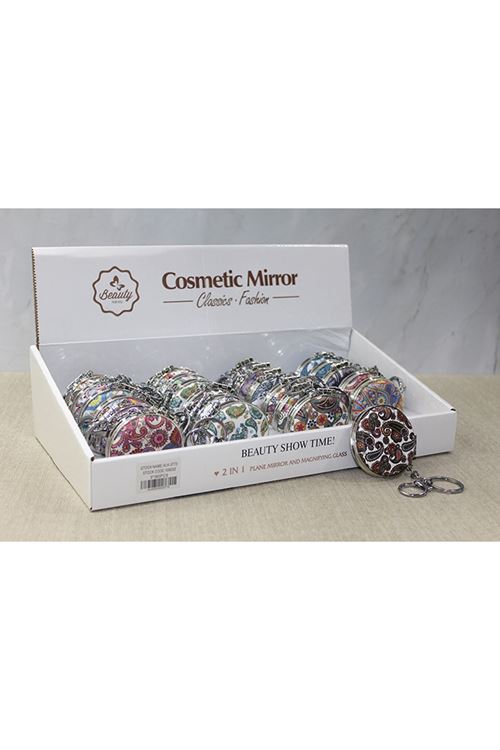 Taşlı El Aynası Anahtarlık Model 8