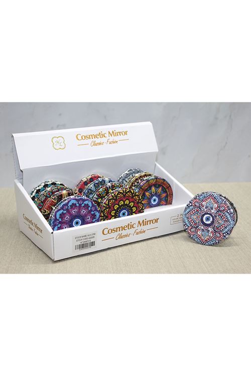 Taşlı El Aynası Yuvarlak İnce Model 5